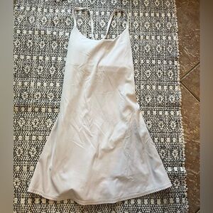 Halara Softlyzero™ Plush Backless Active Dress White Size Small NEW